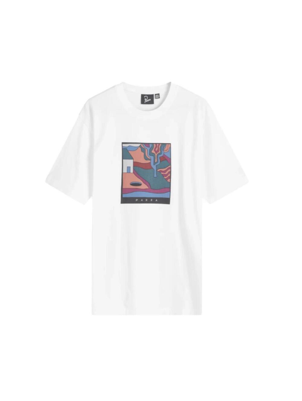 By Parra Hole In The Yard Tee White • S